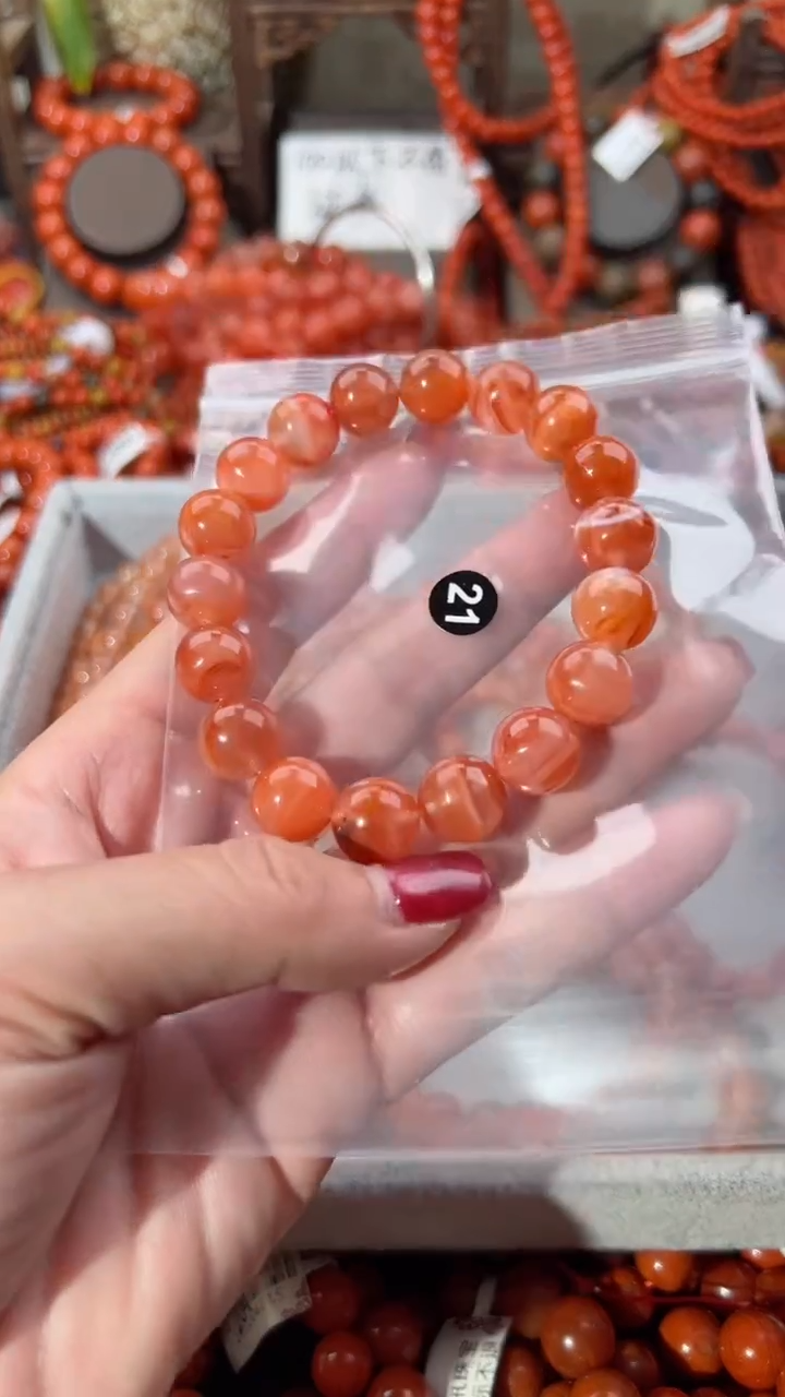 【闪购商品】南红玛瑙手串未镶嵌11