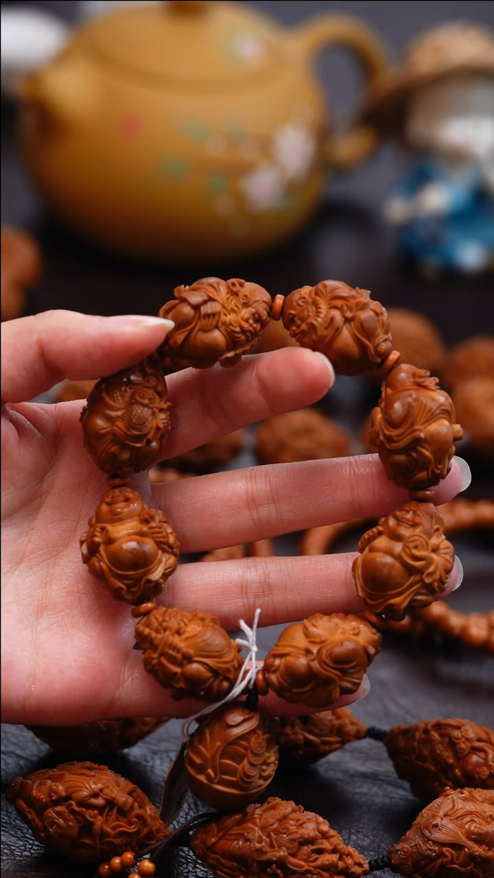 手串/手链橄榄核风**起八星抱喜