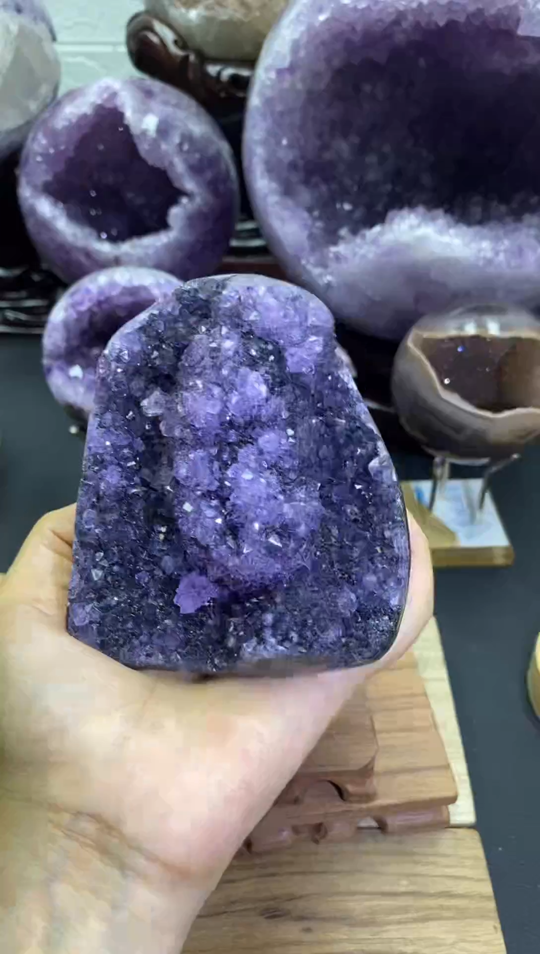 大型摆件（非配饰）未镶嵌紫晶709号晶花
