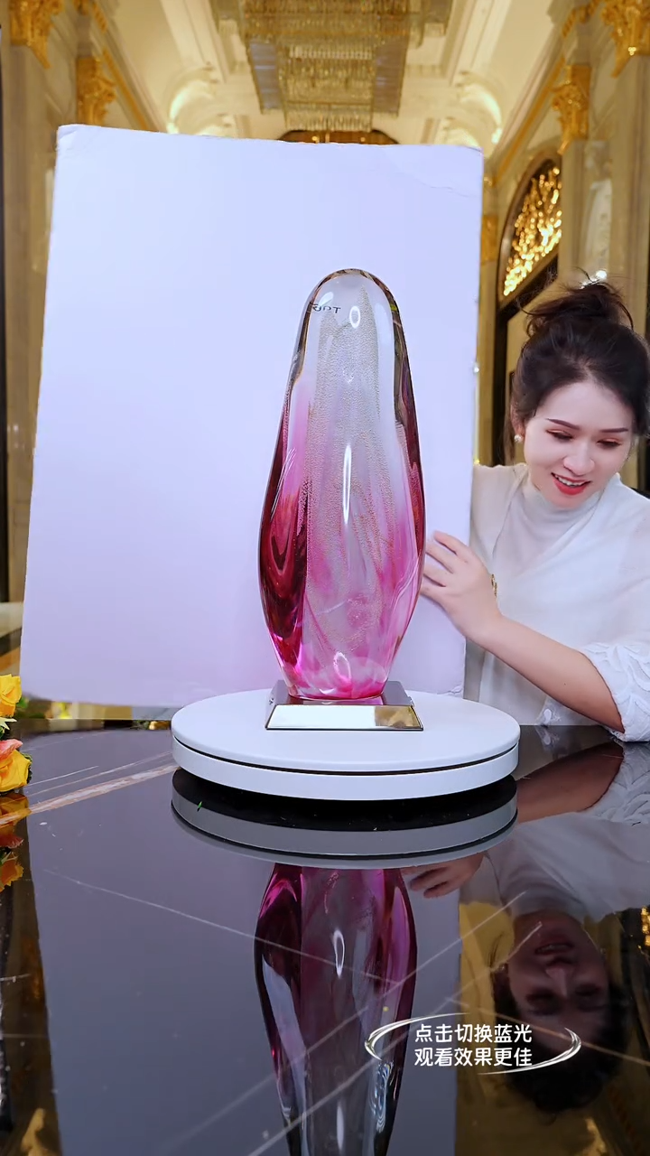 摆件允****?月虹艺术摆件T96+AJ1619029灯底座黑色