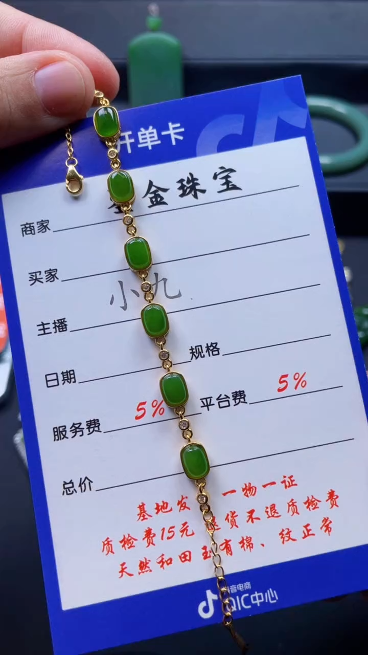 颈饰银S925镶嵌和田玉f303