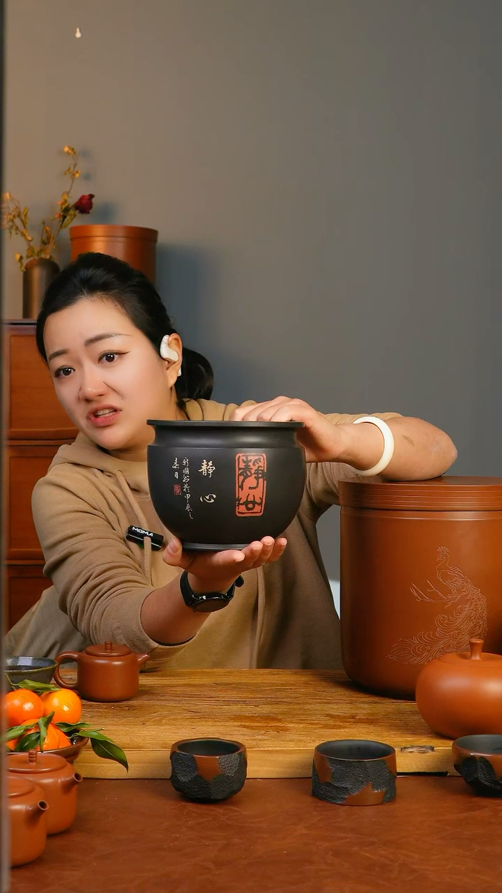 缸建水紫陶文伟老师风水缸一个