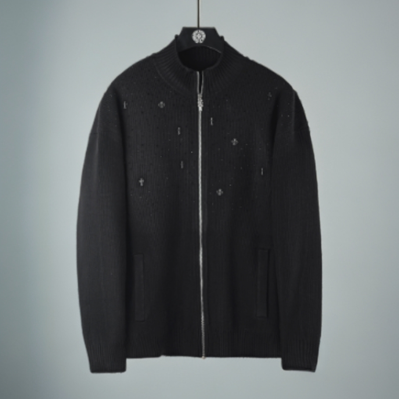 【1101】满天星开衫款长袖四季通用针织衫拉链立领毛衣针织