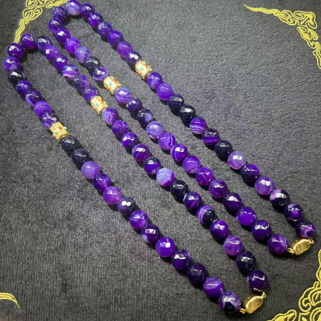 【刘少文】卡13左右紫舒龙晶玛瑙项链-ML-J176-多样性只发一件