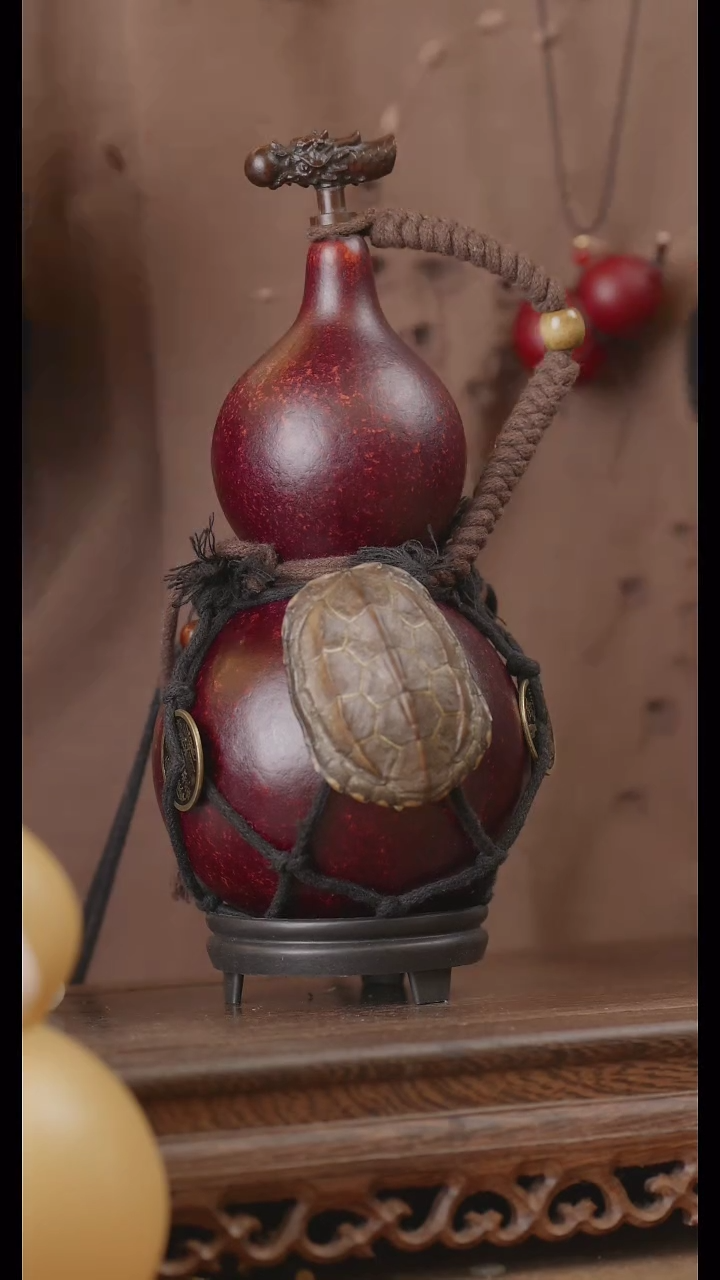 【闪购商品】371号精品天然大漆工艺防渗内胆酒葫芦~