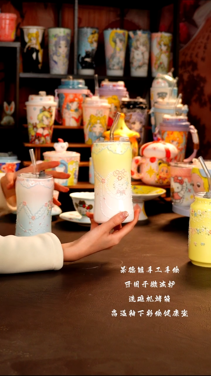 景德镇手工手绘杯杯