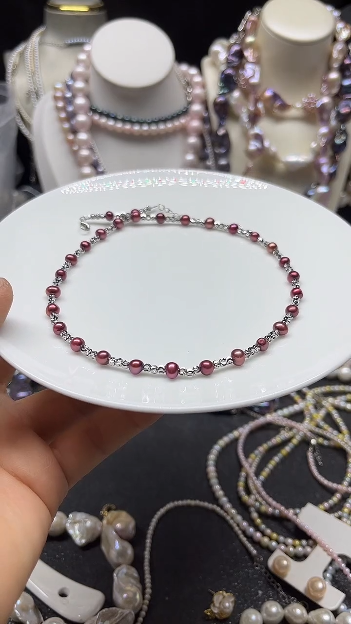 颈饰未镶嵌淡水珍珠多人