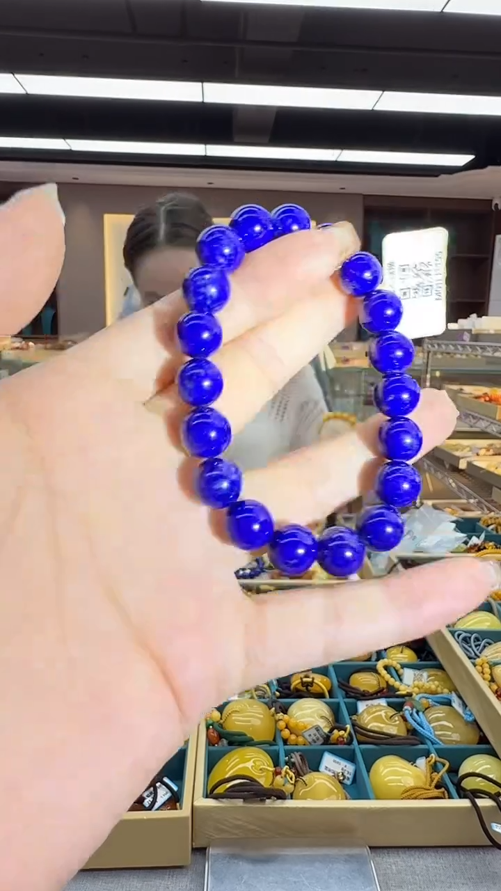未镶嵌青金石手链99秒拍号 假一罚三 10mm