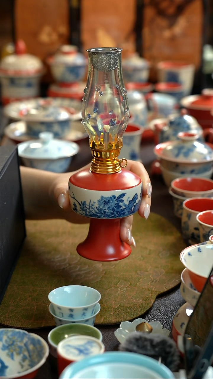 瓷上林泉雨香斋香薰灯