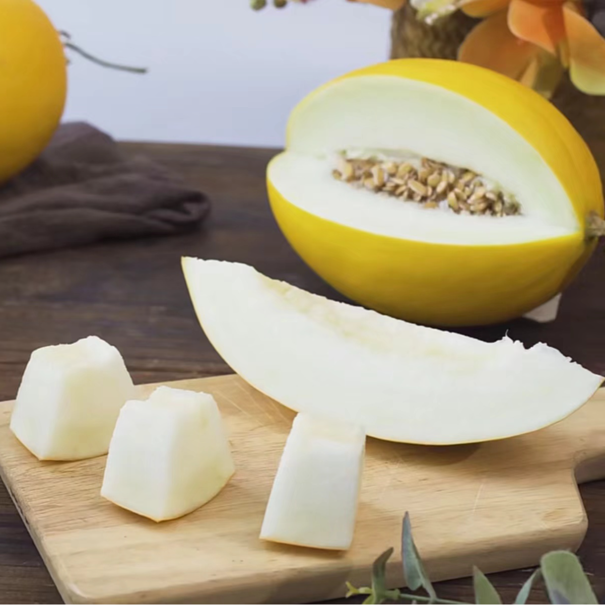 【tt特选】海南金美人蜜瓜金香玉黄金蜜瓜金妃伊丽莎白甜瓜新鲜水果