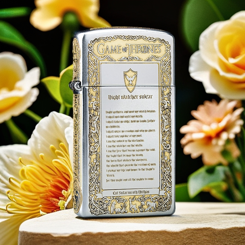 Zipp打火机冰与火之歌守夜人双色窄机DYJ1