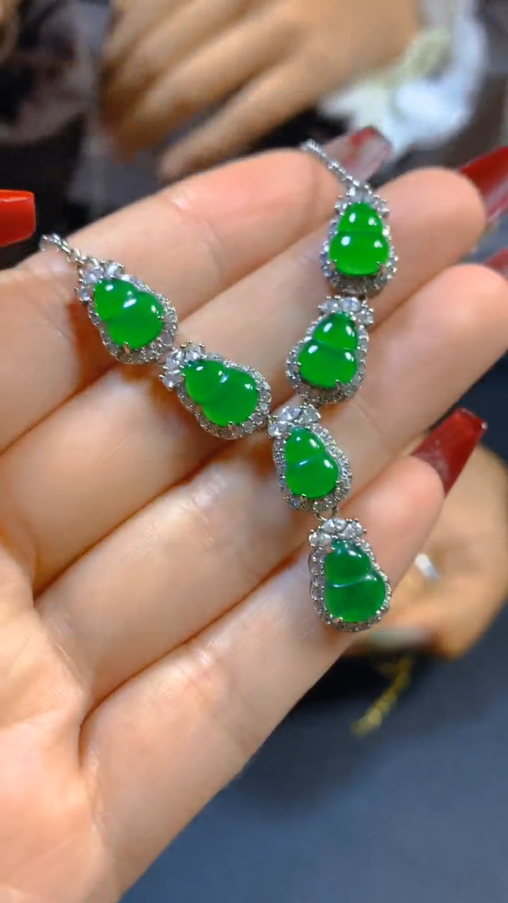 【闪购商品】翡翠套链未镶嵌0582035675多样性发一