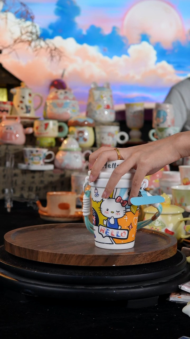 陶瓷便携款手工手绘景德镇陶瓷