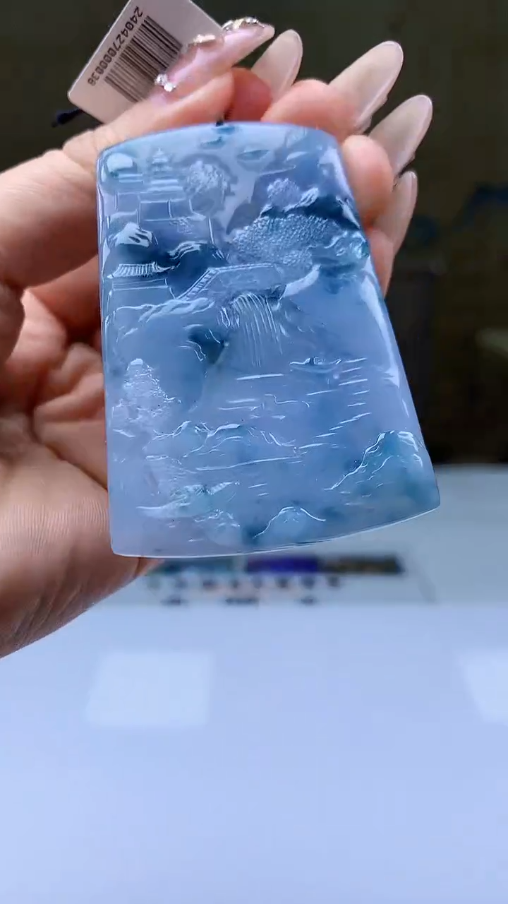 【闪购商品】定制翡翠未镶嵌5155ty-毛货挂件109