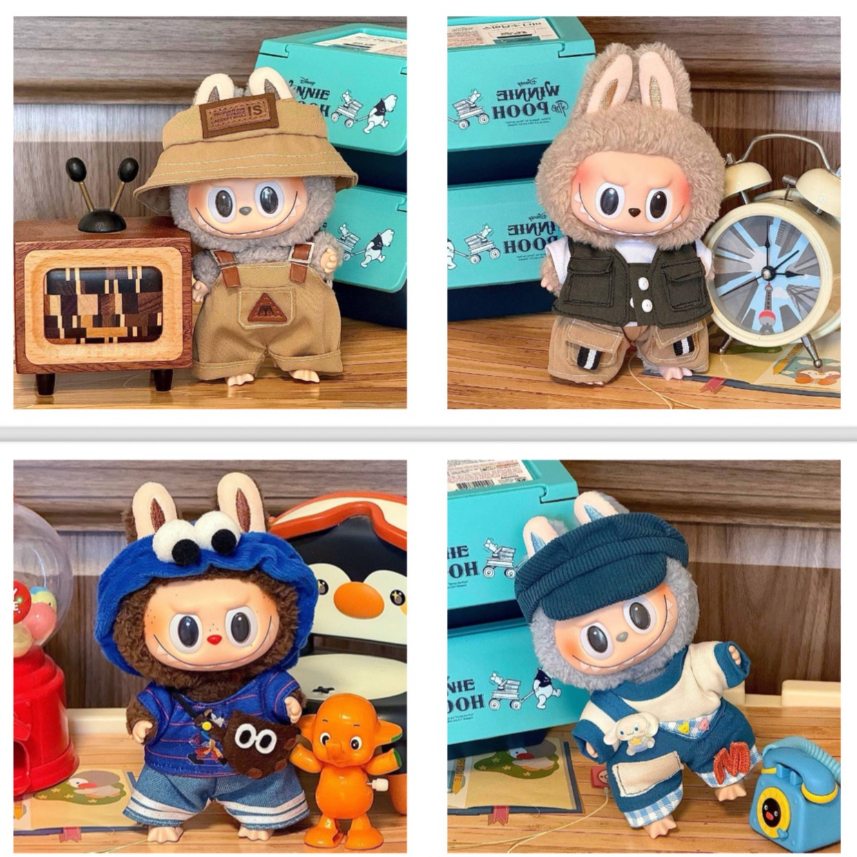 labubu坐坐派对娃衣一二三代通用-代拆