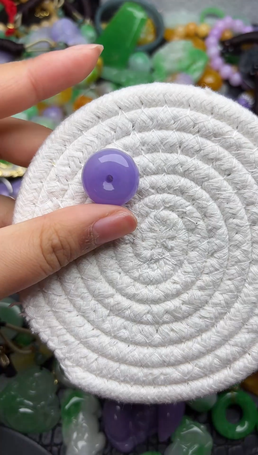 颈饰未镶嵌翡翠缅甸翡翠吊坠