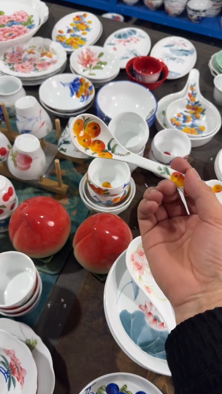 摆件陶瓷景德镇高温瓷（小勺）