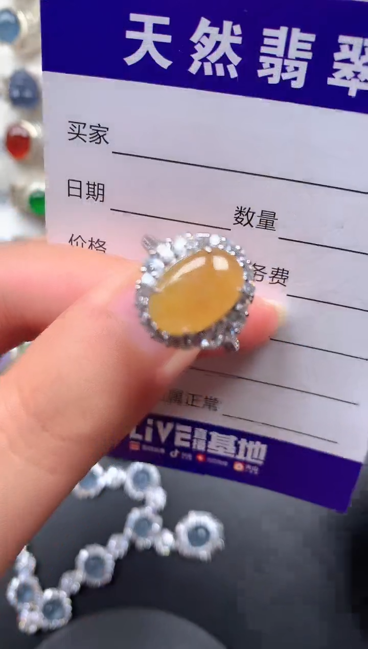 颈饰银S925镶嵌翡翠106