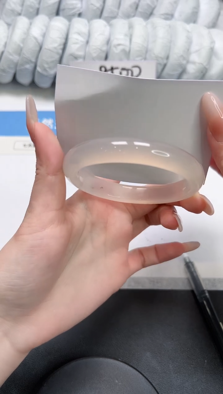 石英质玉未镶嵌手镯208-59草花