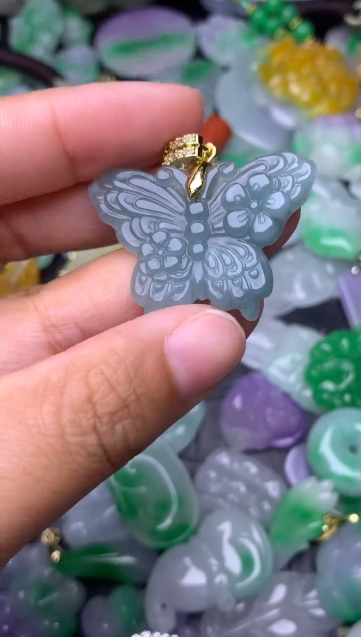 颈饰未镶嵌翡翠缅甸翡翠吊坠