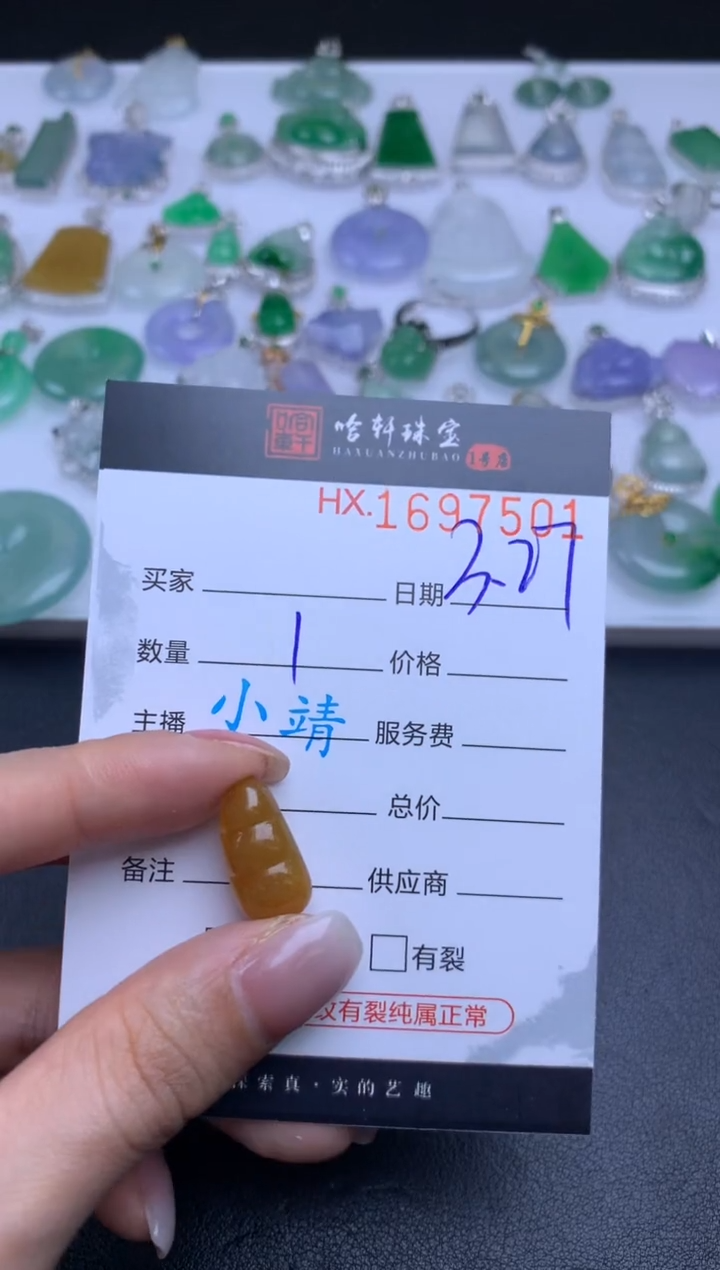 翡翠未镶嵌挂件哈轩 挂件1