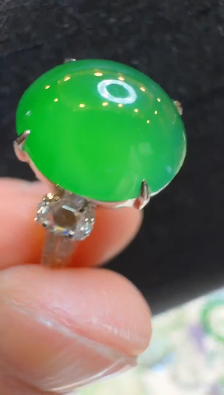 【闪购商品】翡翠戒指18K金镶嵌多样性团购发一件