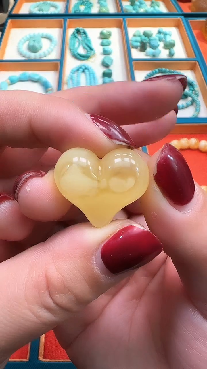 裸石蜜蜡未镶嵌24+蜜蜡精工屁桃