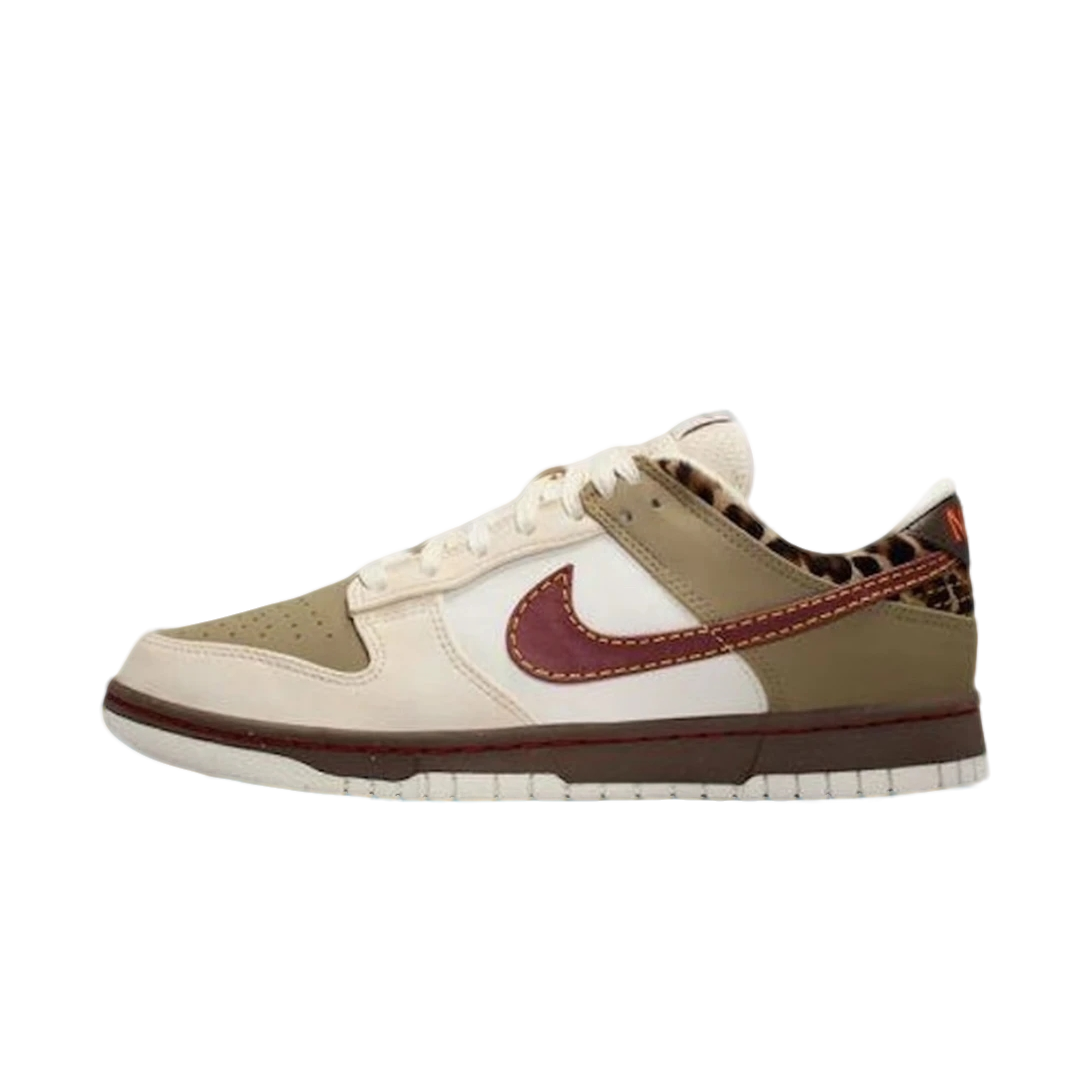 NIKE/耐克双十二女款DUNK运动休闲复古豹纹流光色板鞋IM6687262