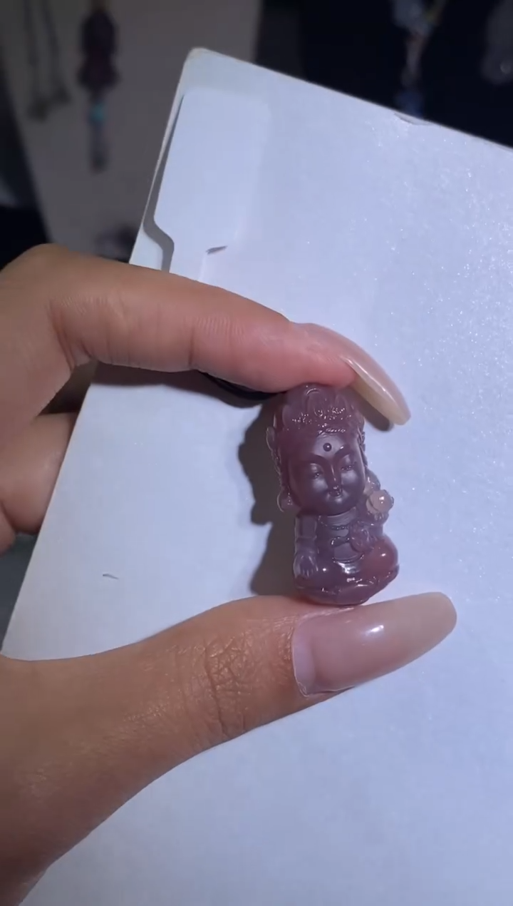 未镶嵌颈饰玛瑙/玉髓今***啦度母宝宝佛