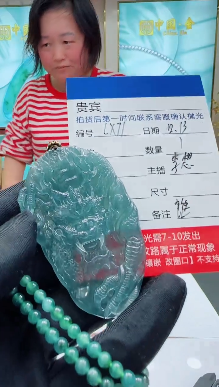 未镶嵌定制翡翠LX71翡翠吊坠赠珠链-多样性发其一