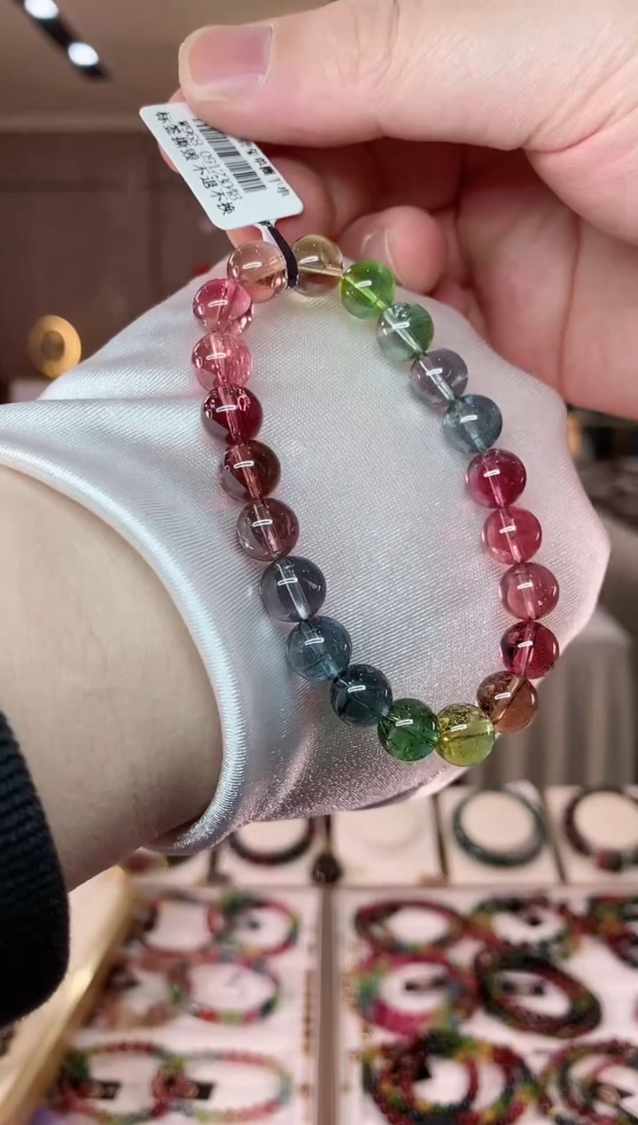【闪购商品】碧玺单圈手串9mm+未镶嵌（多样性发一条）