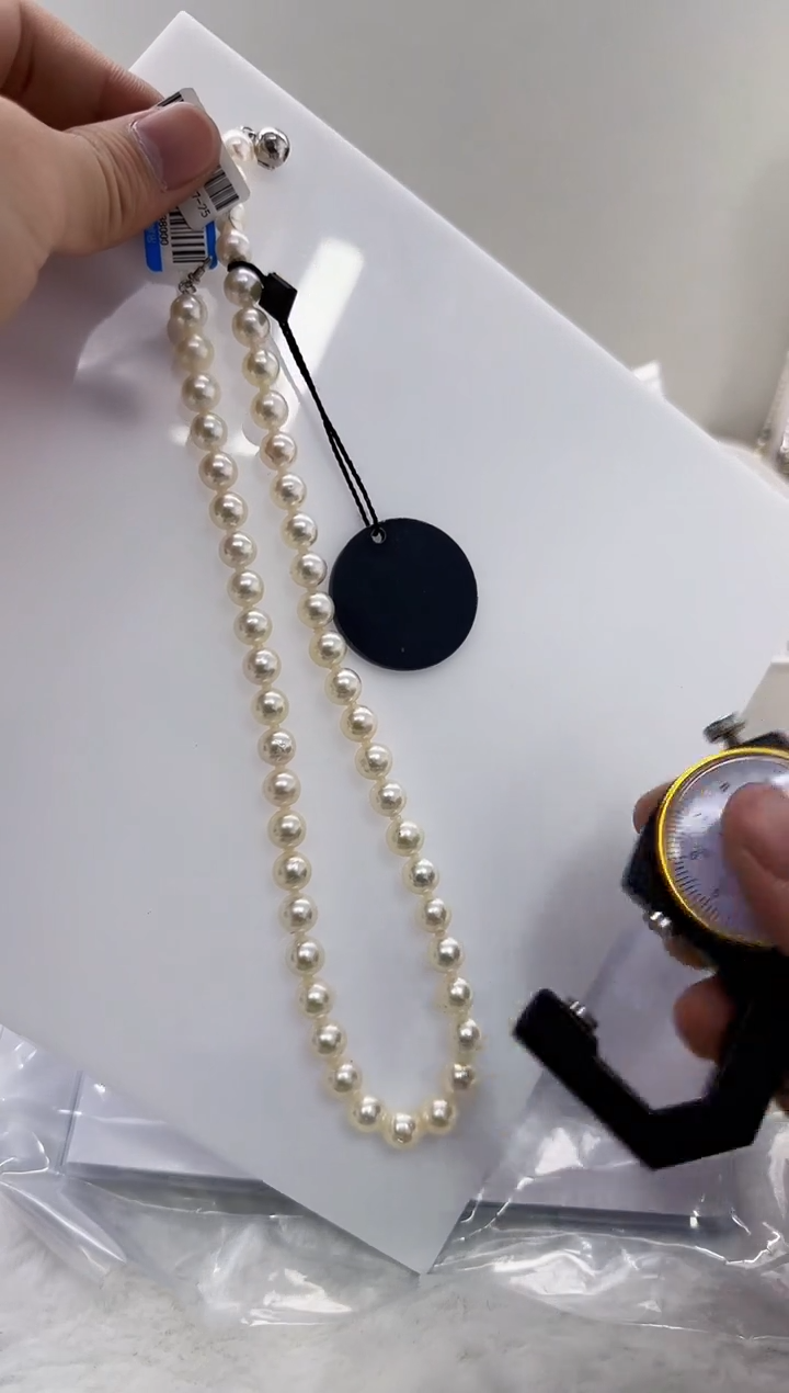 【闪购商品】海水珍珠DA银S925镶嵌ss069 项链带大证7