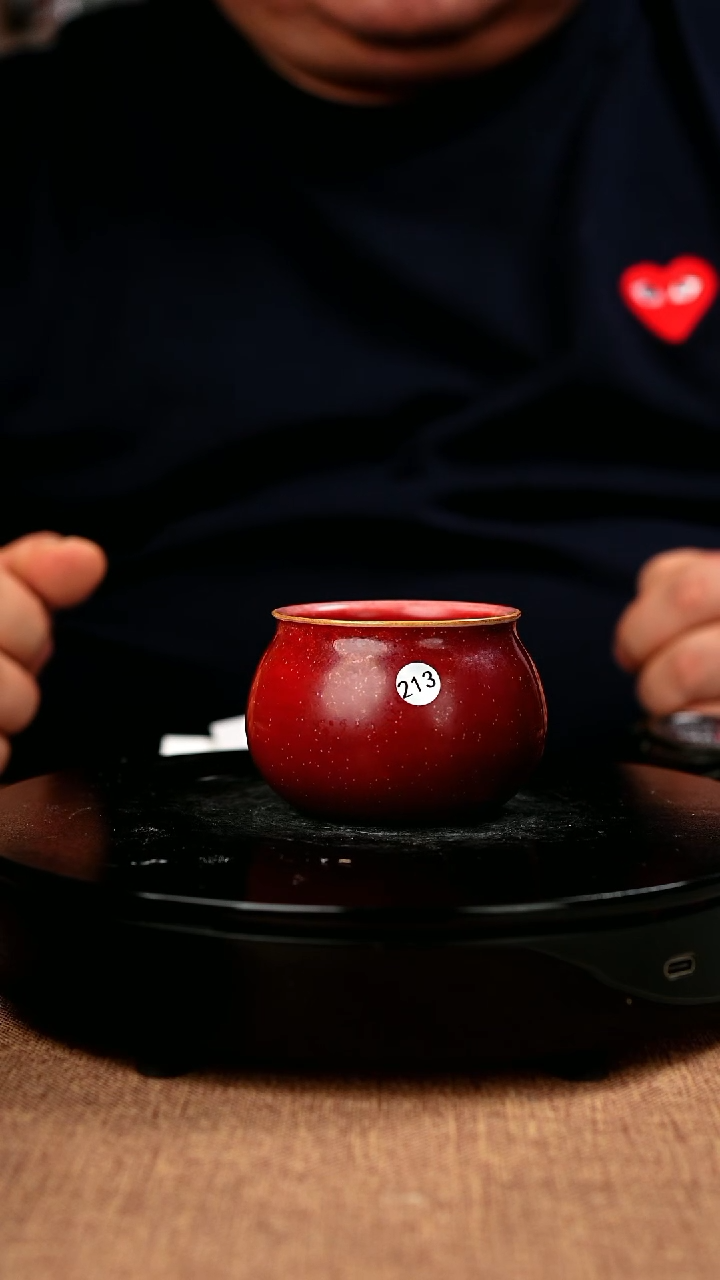 【闪购商品】213#陈亚龙一级品原矿钧瓷炉钧釉钱袋杯