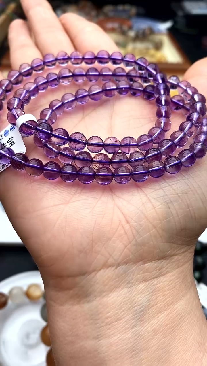 【闪购商品】水晶手链未镶嵌紫超