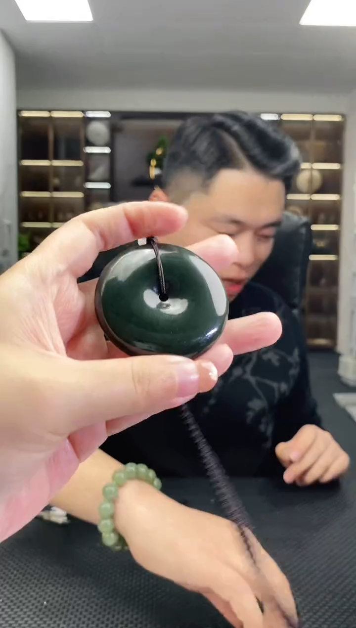 颈饰未镶嵌和田玉平安扣吊坠清货3