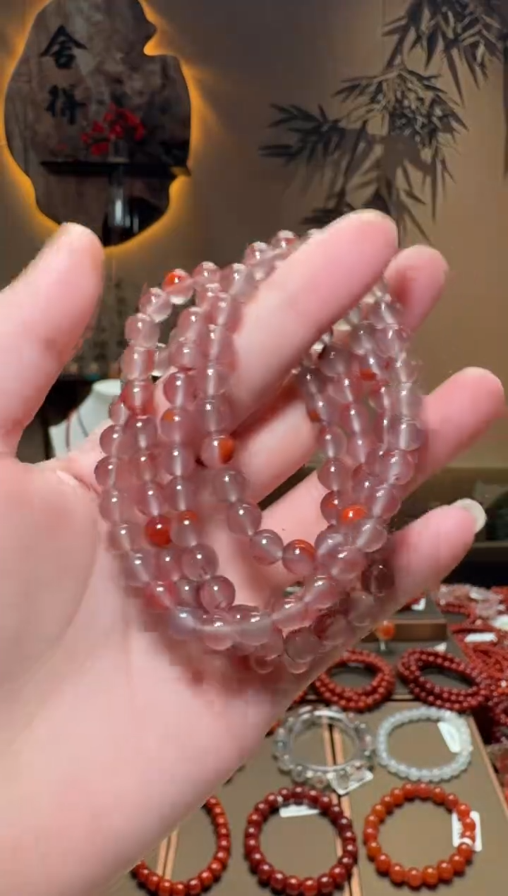 未镶嵌手链南红玛瑙一条6mm+ 多样性发货