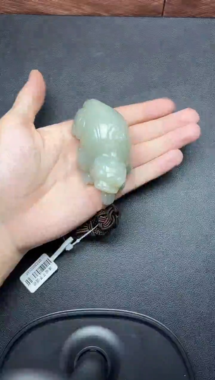 吊坠(赠链)未镶嵌和田玉且末微色差近矿貔貅把件