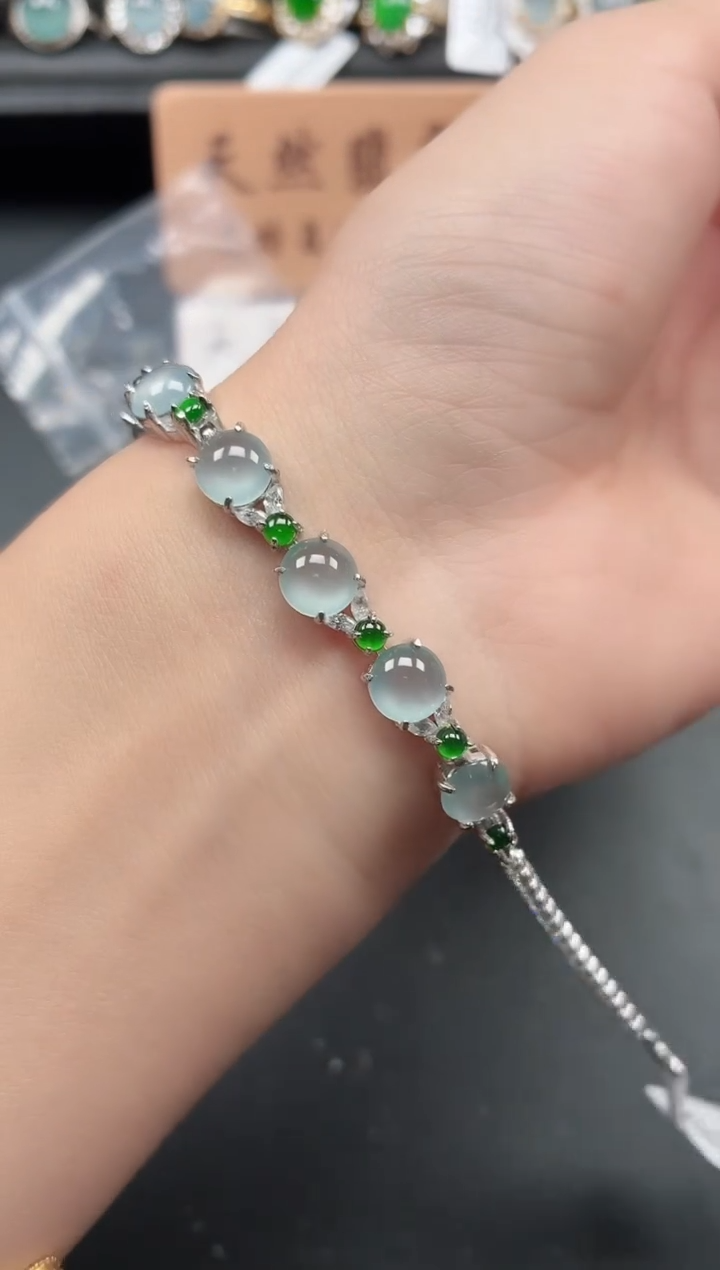 银S925镶嵌戒指翡翠1111