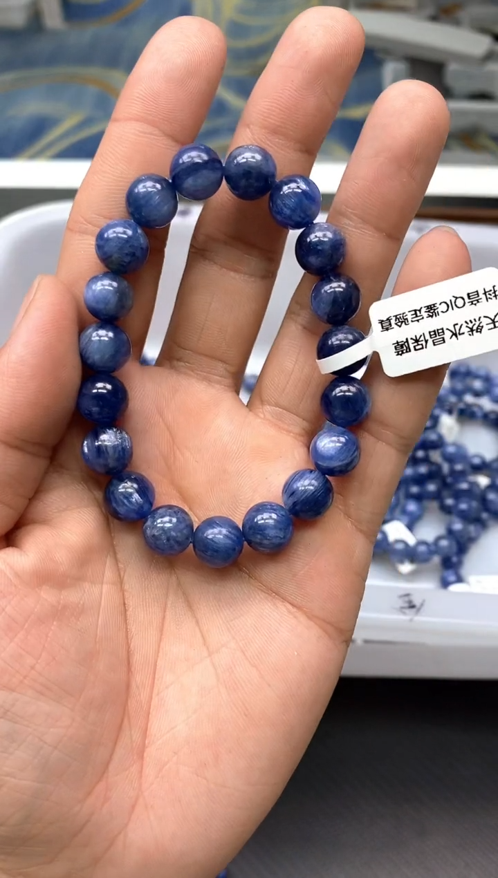 未镶嵌蓝晶石手串10蓝晶石10mm