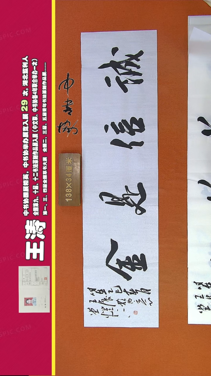 【闪购商品】书法130D王涛书法作品