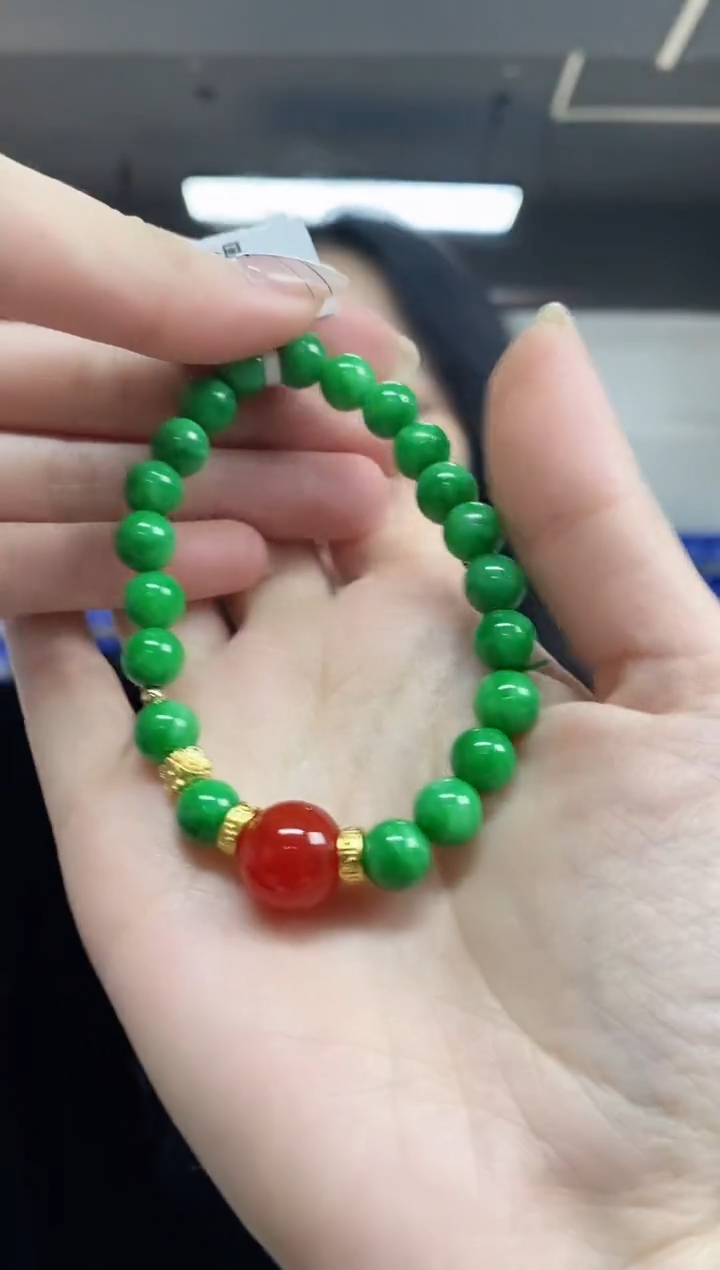 【闪购商品】翡翠手串未镶嵌多样性发其一颜色微差