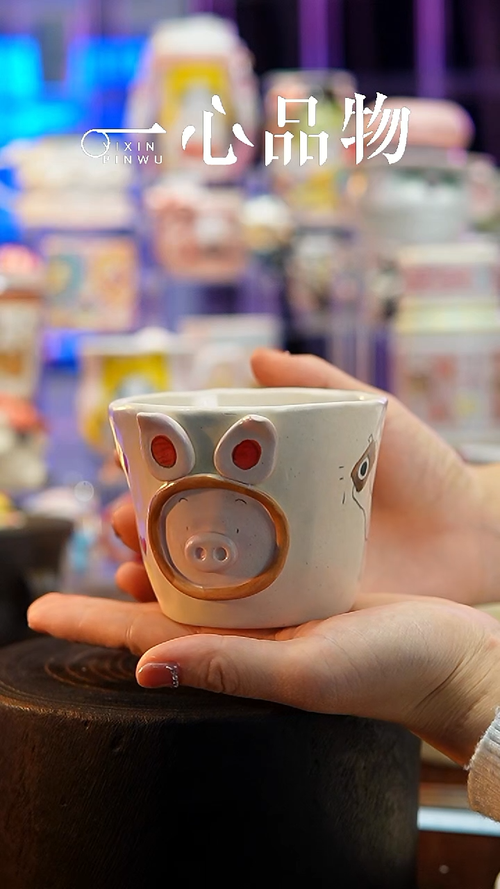 杯子瓷S516景德镇手工手绘杯子摆件