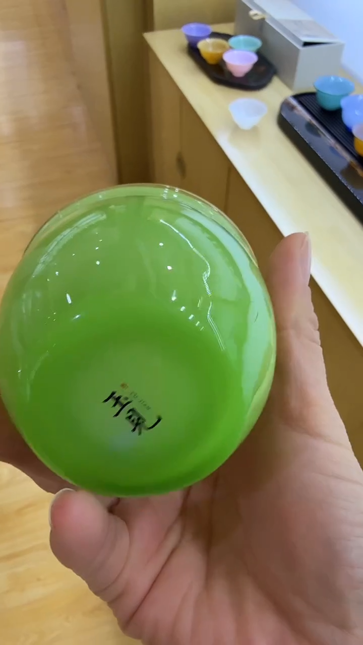 玉见绿玉双玉料主人杯缸杯
