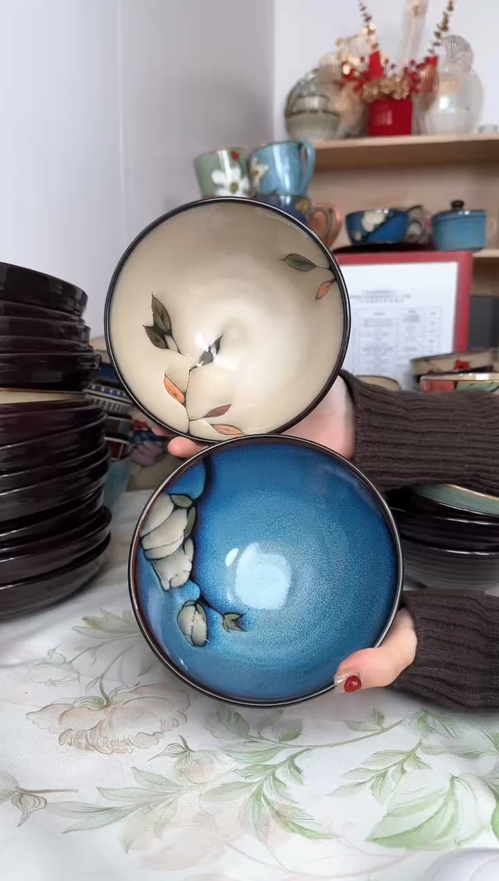 【闪购商品】稻谷壳6寸斗笠碗2只装