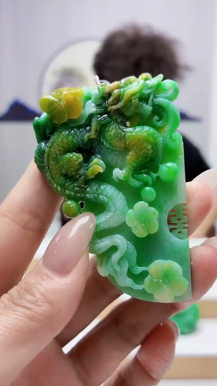 未镶嵌定制翡翠4688MM-毛货挂件98