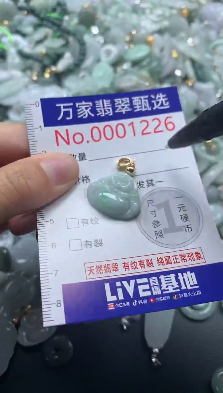 吊坠(不含链)未镶嵌翡翠1226