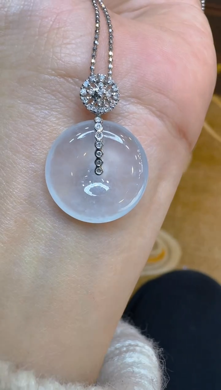 吊坠(不含链)18K金镶嵌翡翠多样性团购发一件