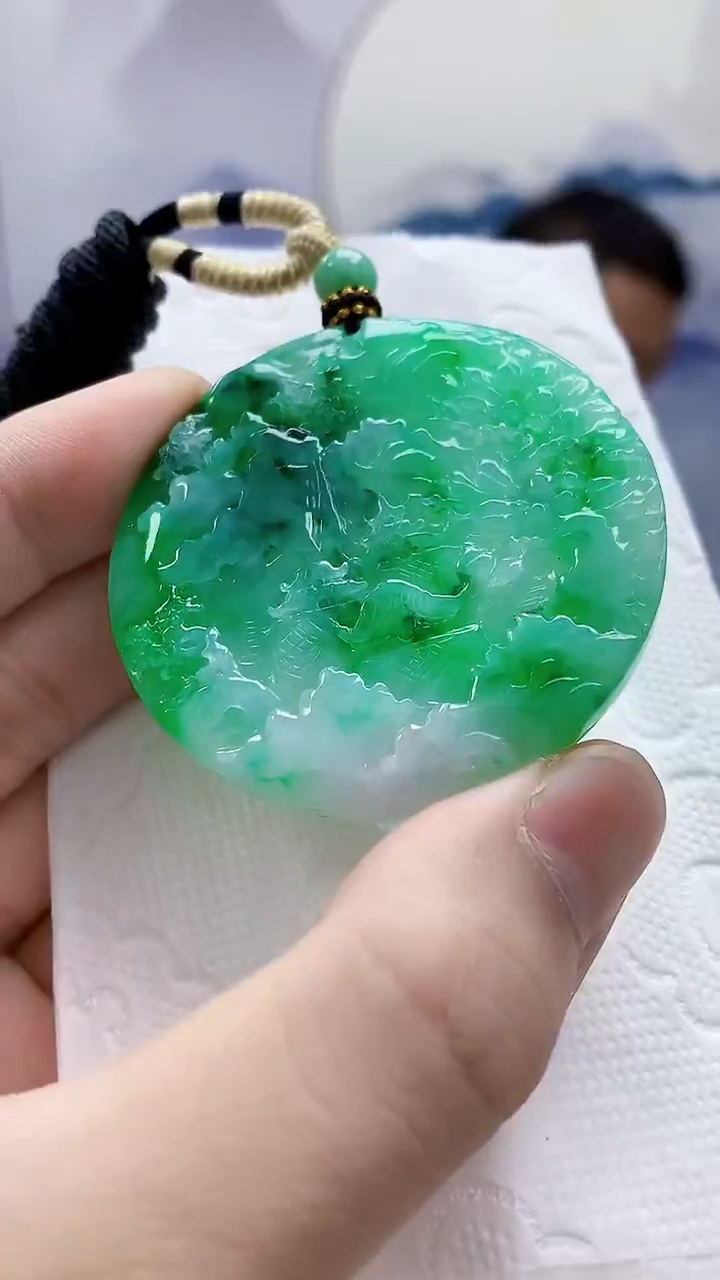 未镶嵌定制翡翠4898bb-毛货挂件97