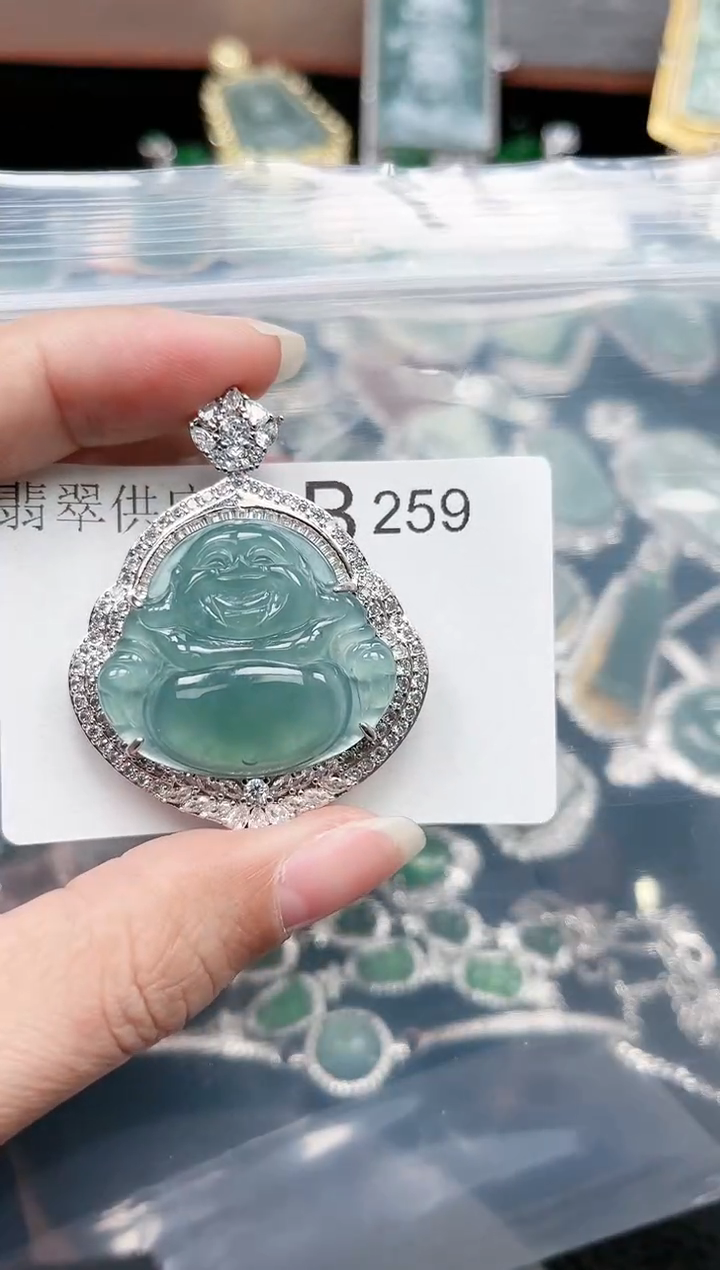 【闪购商品】翡翠颈饰未镶嵌259赠皮绳