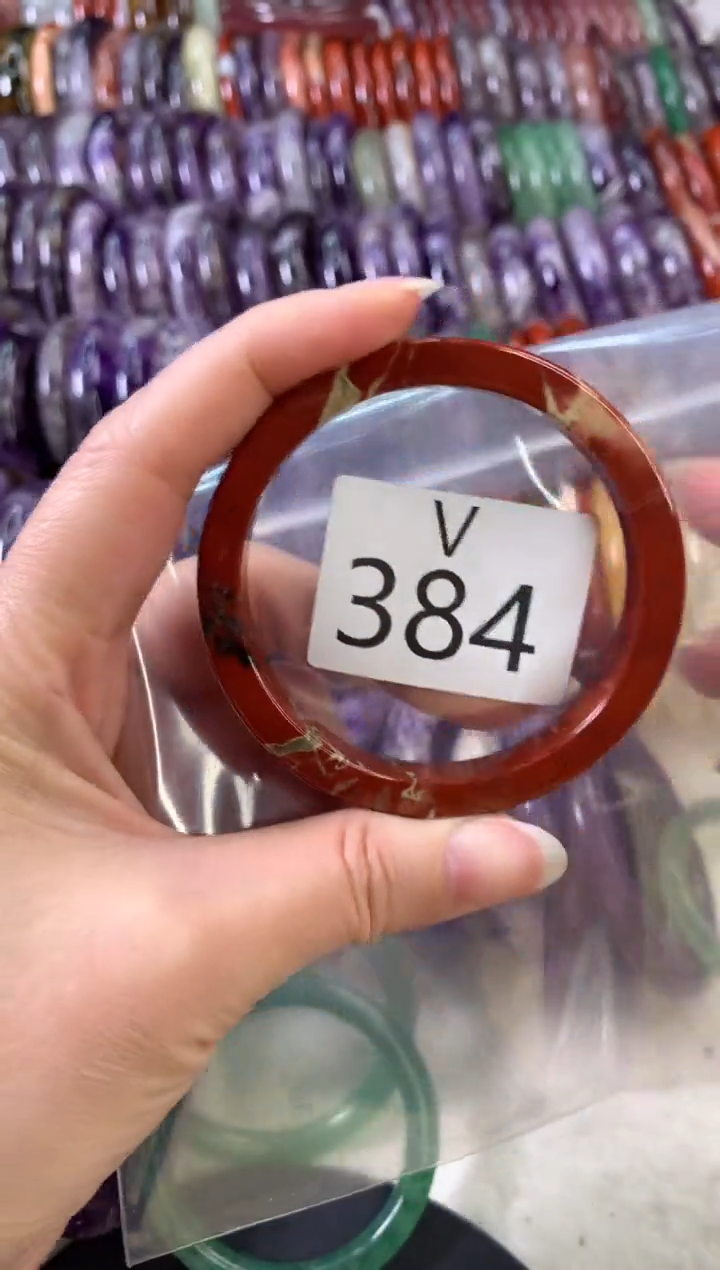 【闪购商品】水晶水晶手镯V未镶嵌384-56